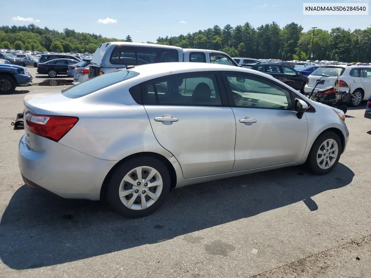 2013 Kia Rio Lx VIN: KNADM4A35D6284540 Lot: 62053285