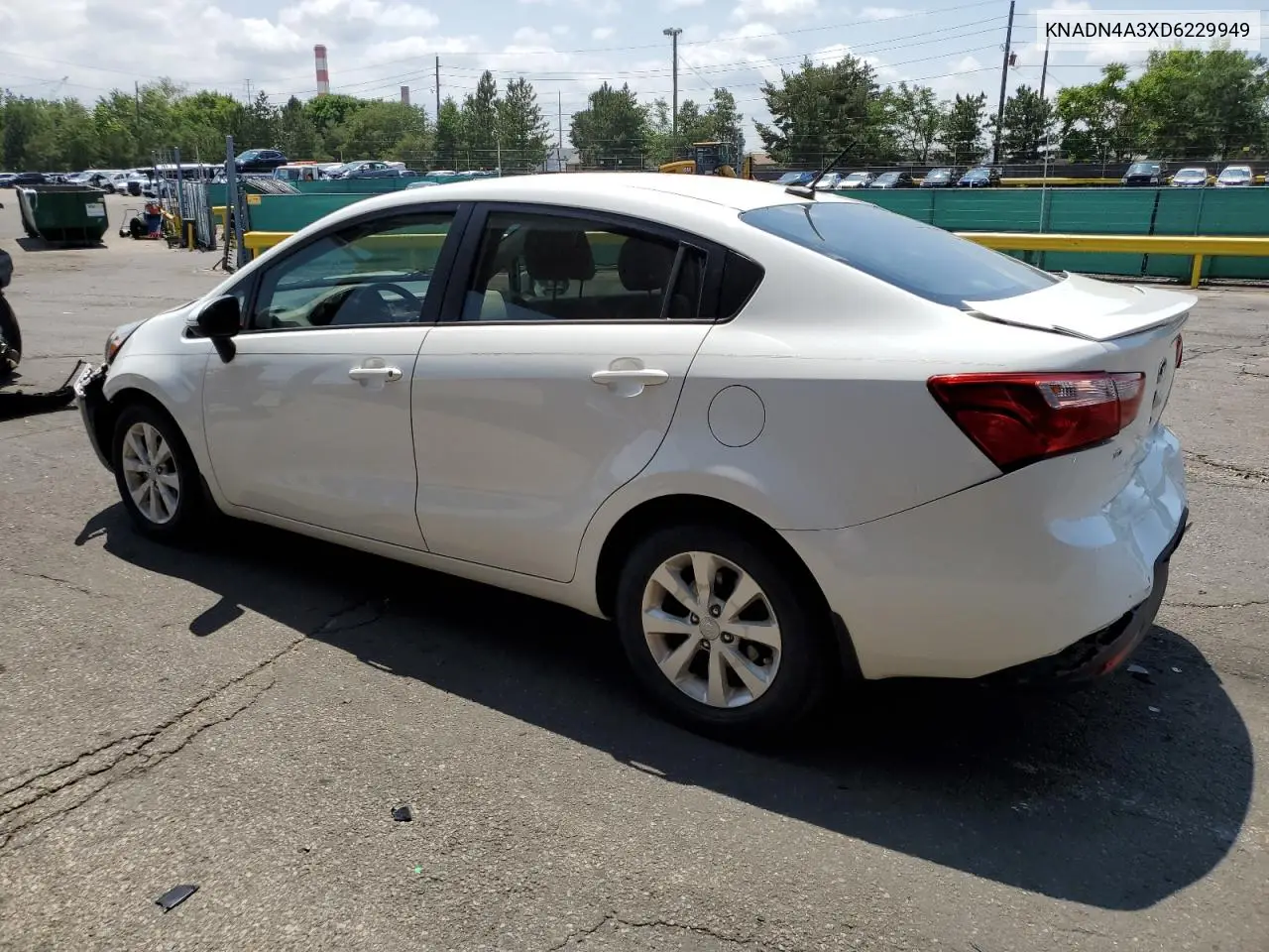 2013 Kia Rio Ex VIN: KNADN4A3XD6229949 Lot: 62428395