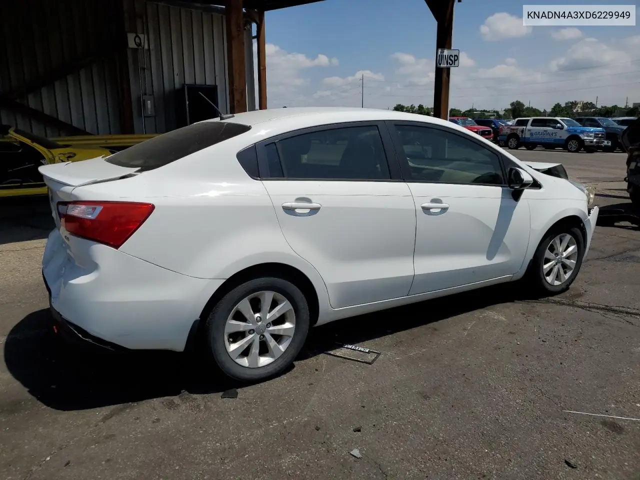 2013 Kia Rio Ex VIN: KNADN4A3XD6229949 Lot: 62428395