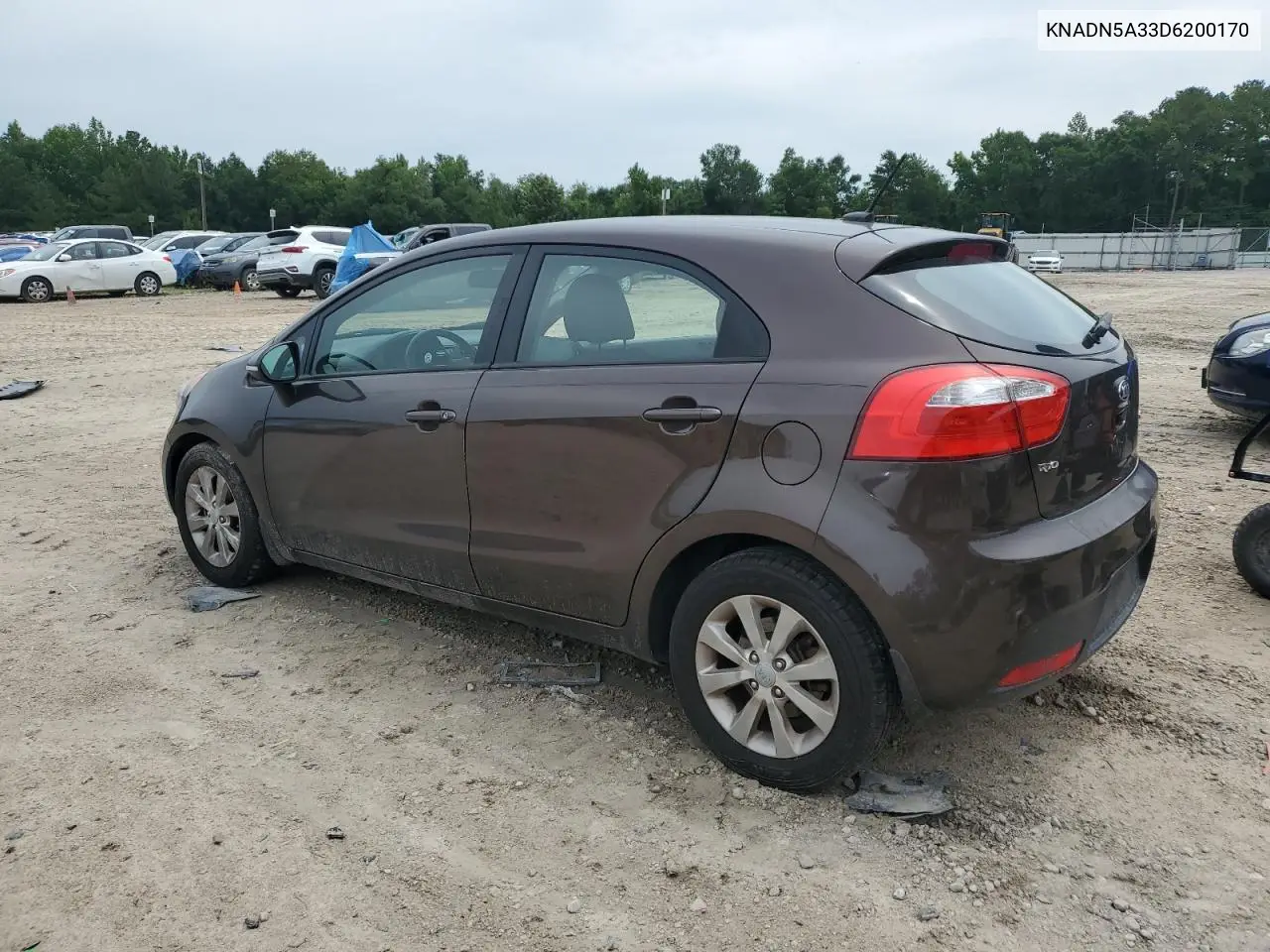 2013 Kia Rio Ex VIN: KNADN5A33D6200170 Lot: 62529745