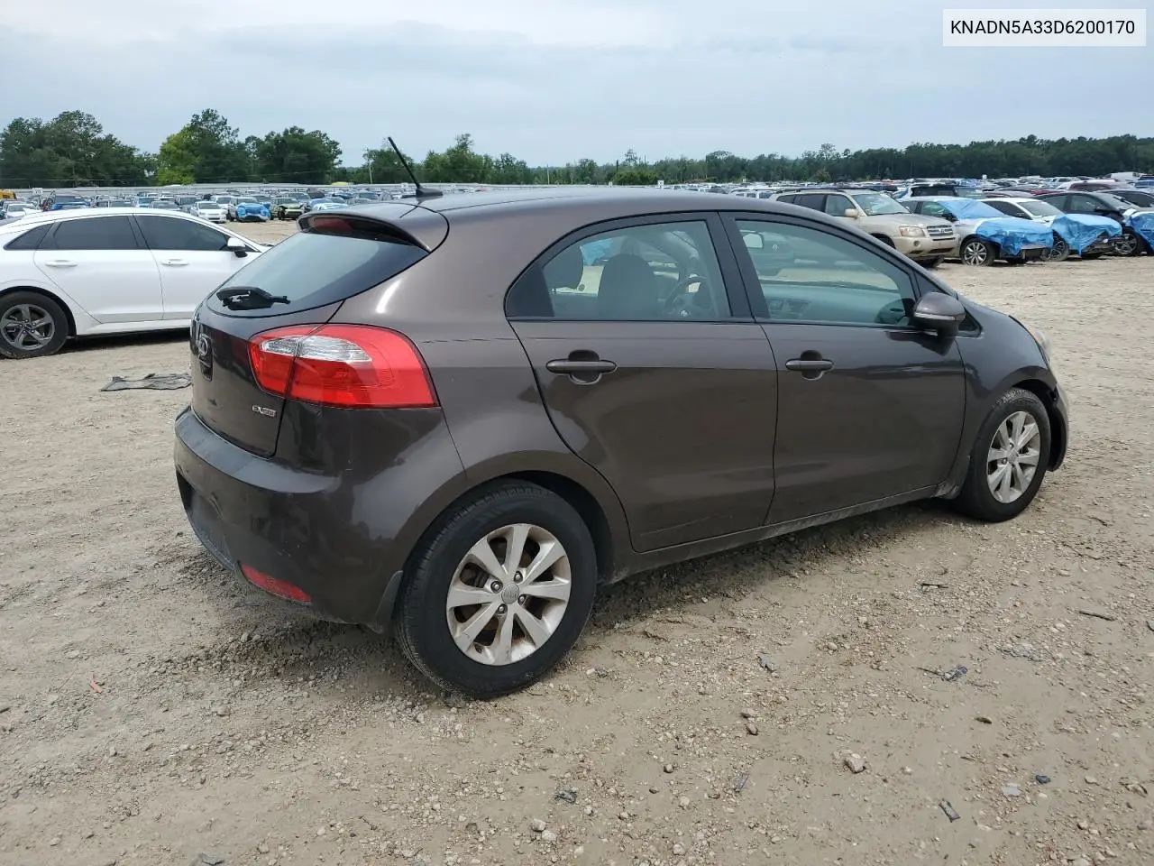 2013 Kia Rio Ex VIN: KNADN5A33D6200170 Lot: 62529745