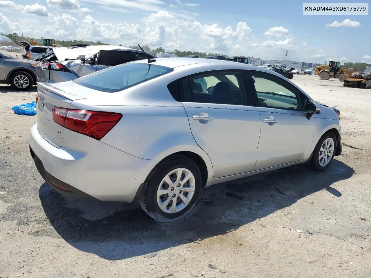 2013 Kia Rio Lx VIN: KNADM4A3XD6175779 Lot: 62653005