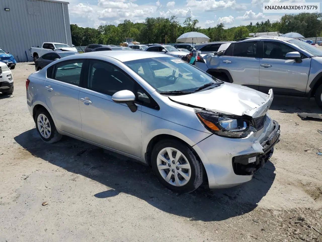 2013 Kia Rio Lx VIN: KNADM4A3XD6175779 Lot: 62653005