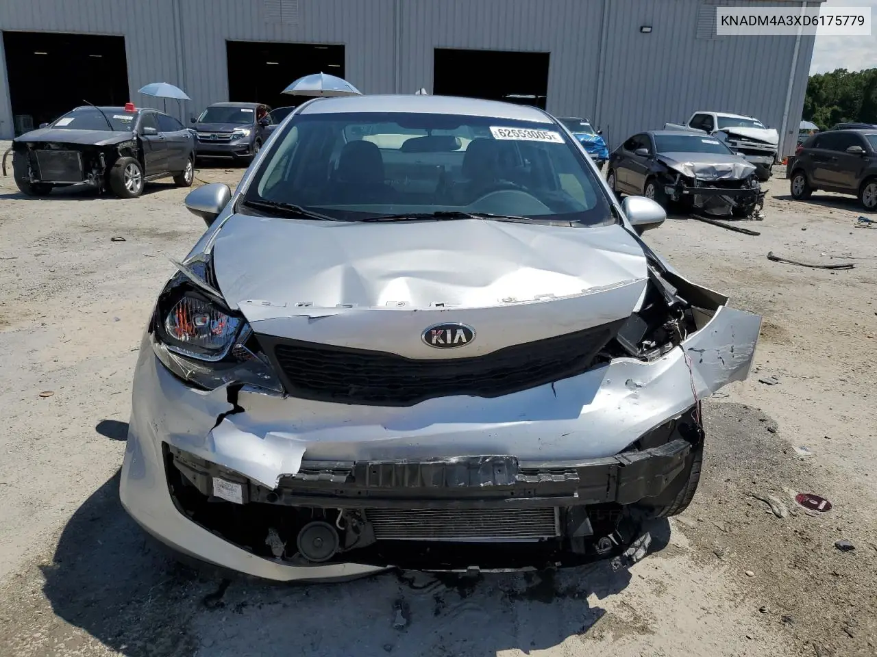 2013 Kia Rio Lx VIN: KNADM4A3XD6175779 Lot: 62653005