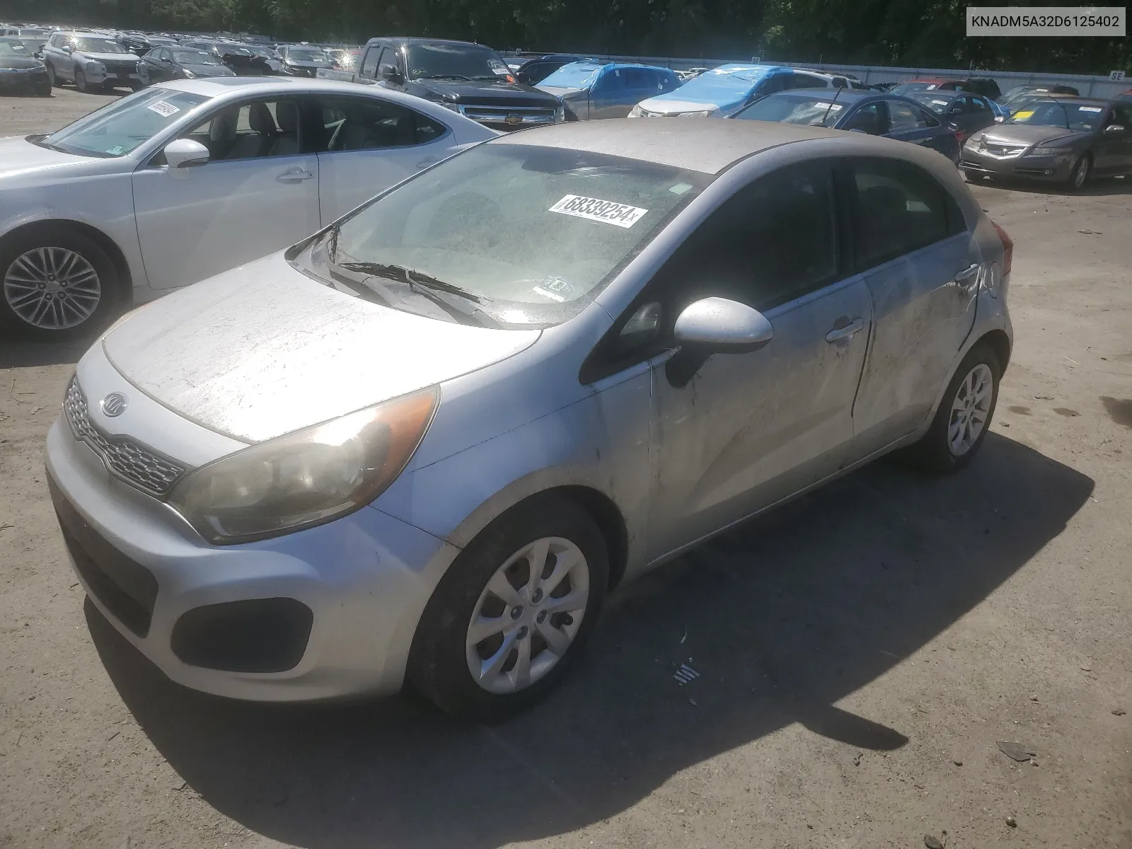2013 Kia Rio Lx VIN: KNADM5A32D6125402 Lot: 68339254