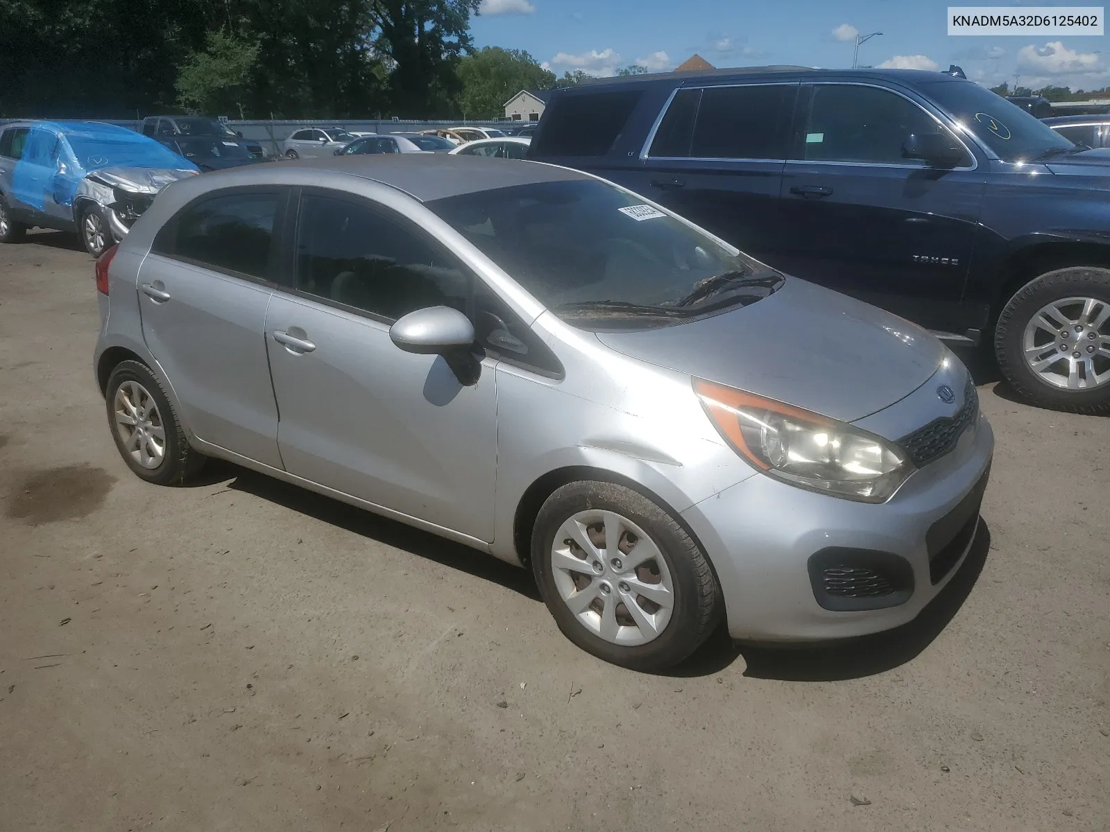 2013 Kia Rio Lx VIN: KNADM5A32D6125402 Lot: 68339254