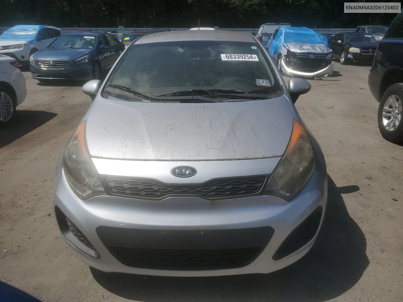 2013 Kia Rio Lx VIN: KNADM5A32D6125402 Lot: 68339254