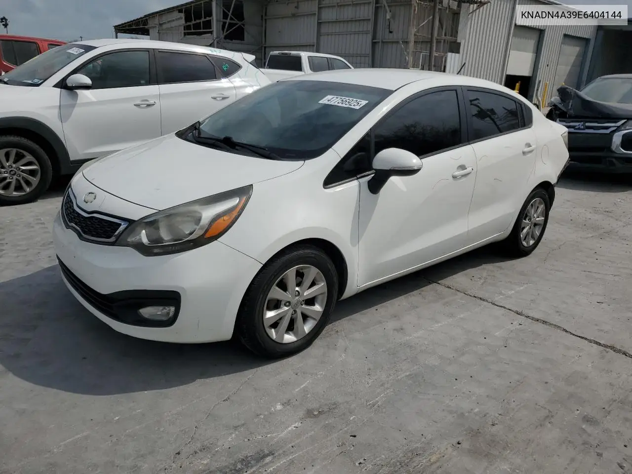 2014 Kia Rio Ex VIN: KNADN4A39E6404144 Lot: 47756925