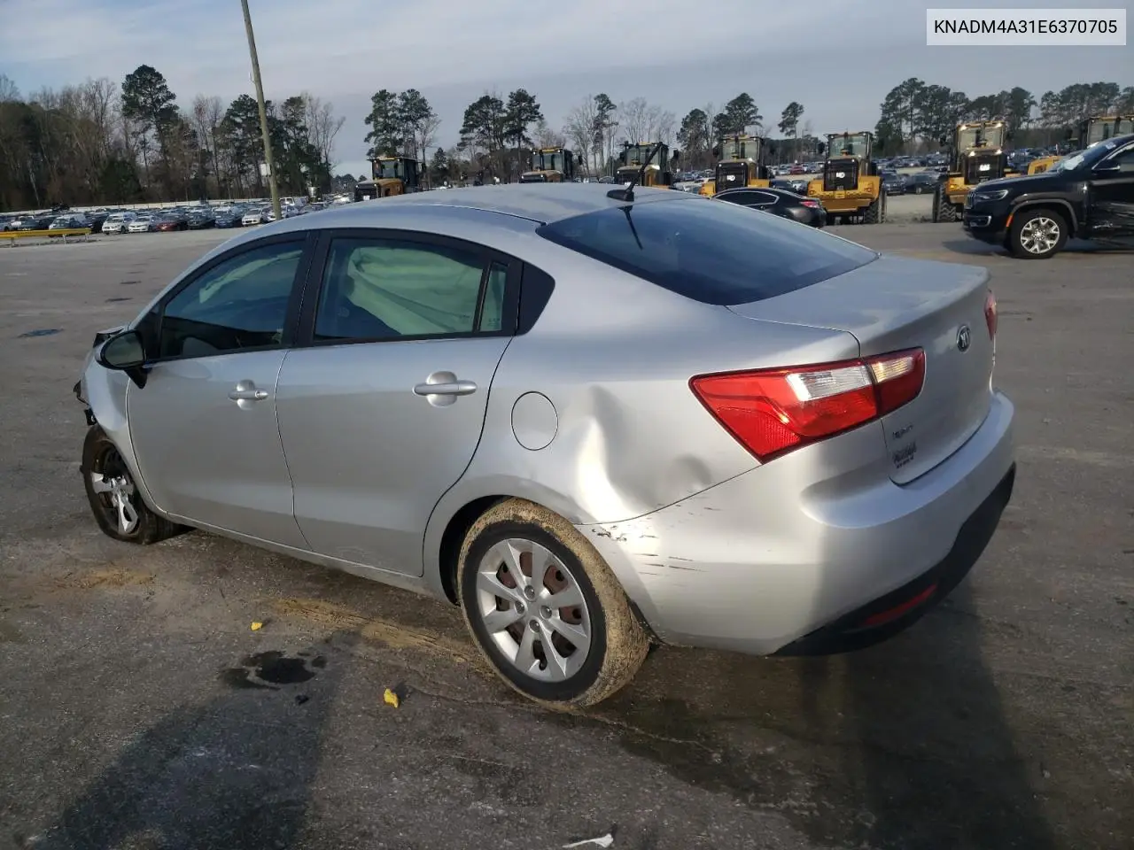 2014 Kia Rio Lx VIN: KNADM4A31E6370705 Lot: 49827735