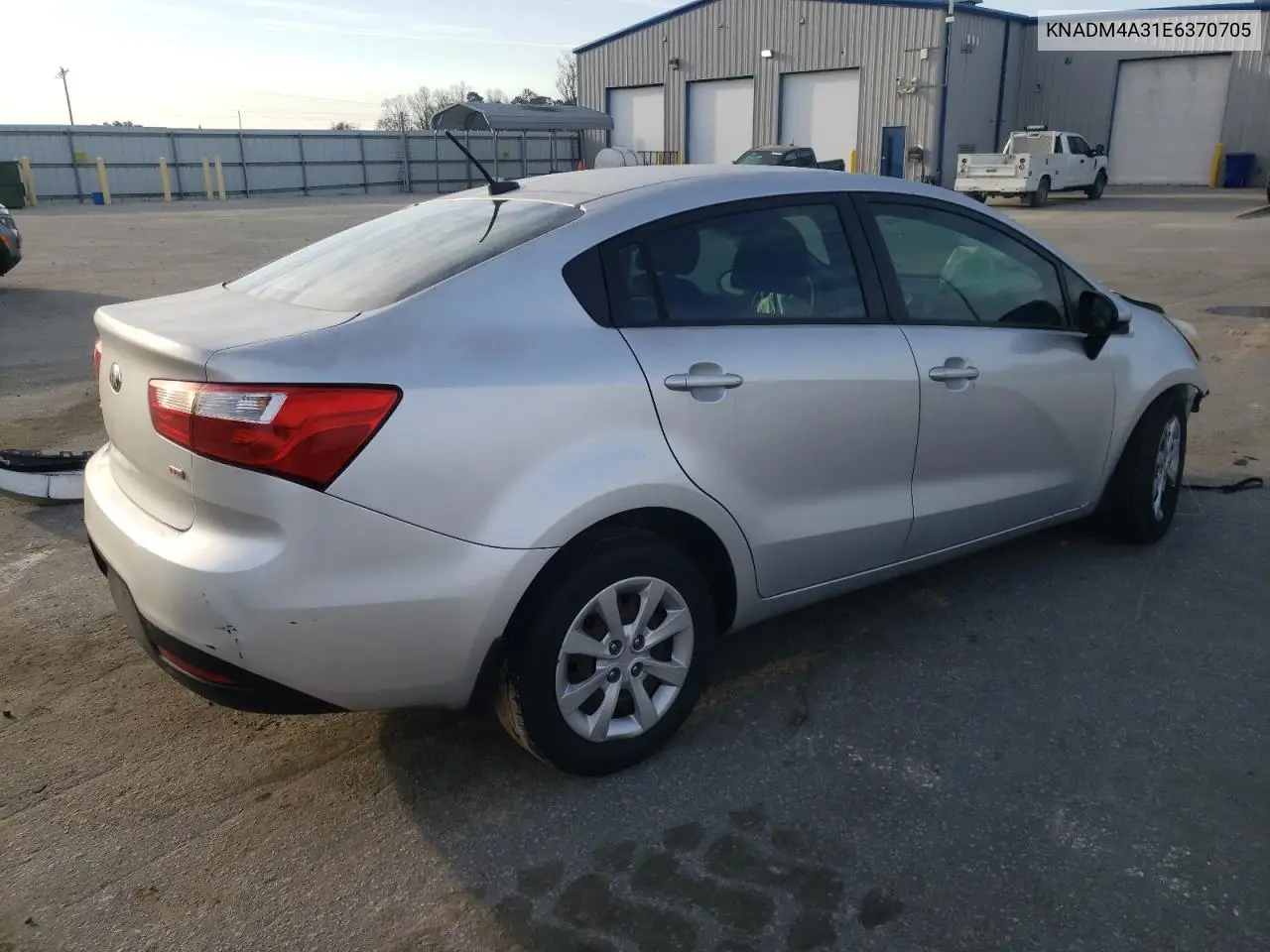2014 Kia Rio Lx VIN: KNADM4A31E6370705 Lot: 49827735