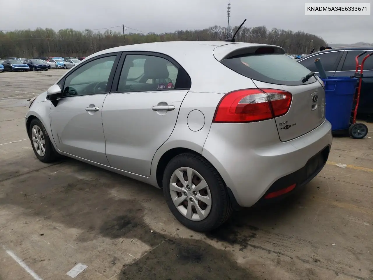 2014 Kia Rio Lx VIN: KNADM5A34E6333671 Lot: 51227805