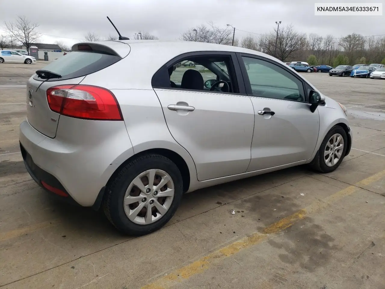 2014 Kia Rio Lx VIN: KNADM5A34E6333671 Lot: 51227805