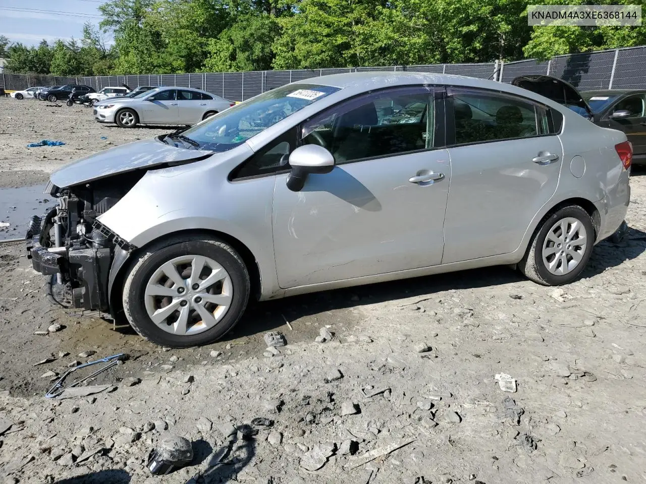2014 Kia Rio Lx VIN: KNADM4A3XE6368144 Lot: 56413335