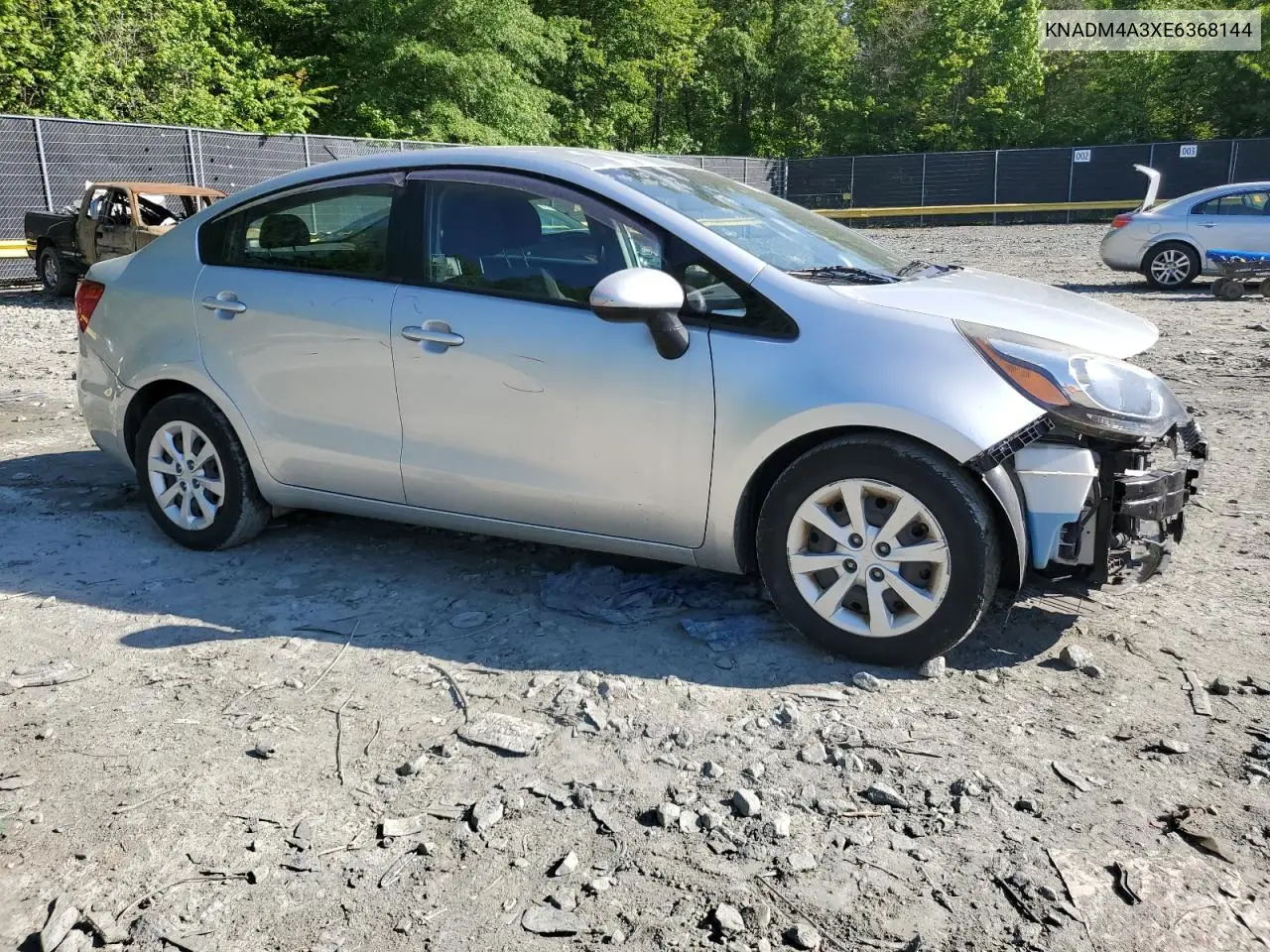 2014 Kia Rio Lx VIN: KNADM4A3XE6368144 Lot: 56413335