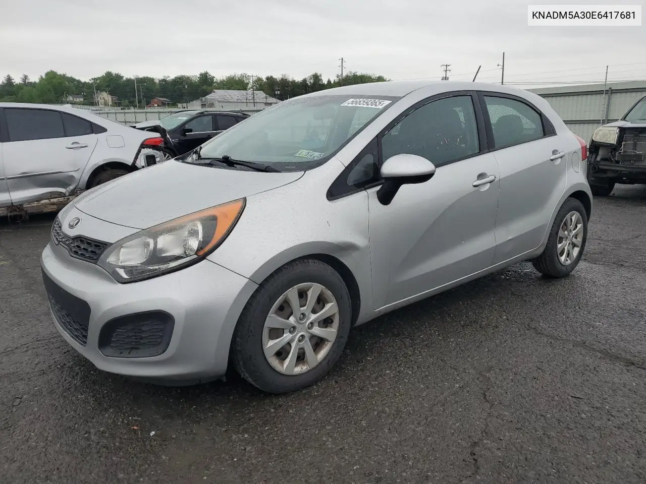 2014 Kia Rio Lx VIN: KNADM5A30E6417681 Lot: 56659365
