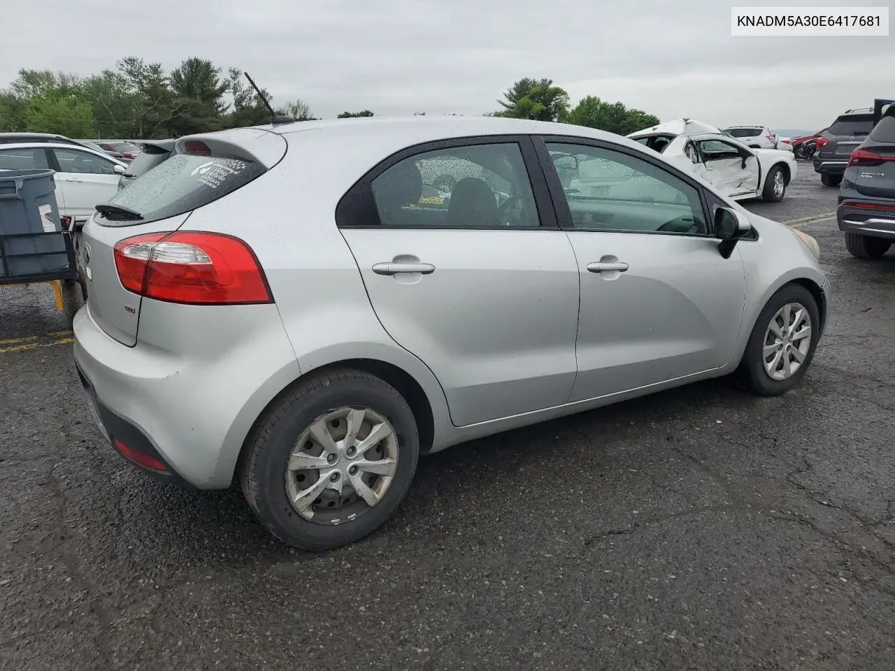 2014 Kia Rio Lx VIN: KNADM5A30E6417681 Lot: 56659365
