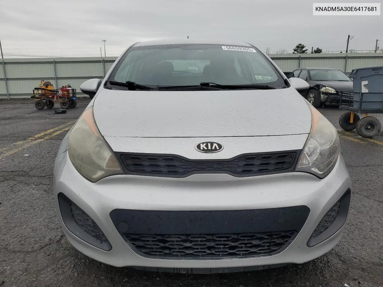 2014 Kia Rio Lx VIN: KNADM5A30E6417681 Lot: 56659365