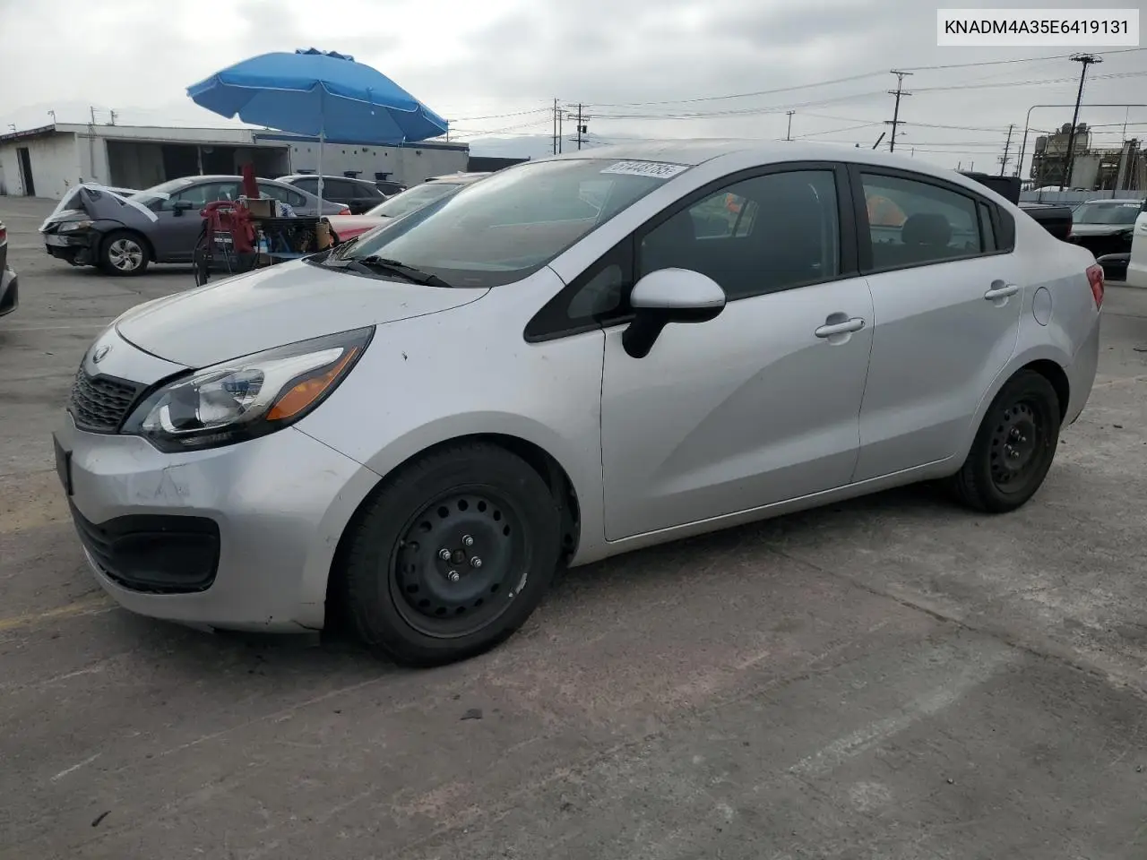 2014 Kia Rio Lx VIN: KNADM4A35E6419131 Lot: 61448785