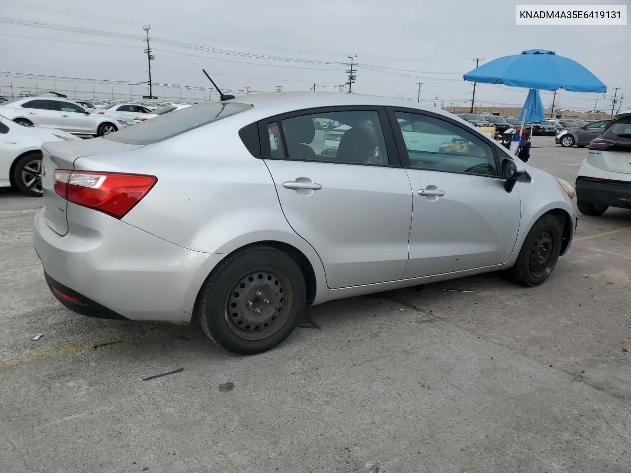 2014 Kia Rio Lx VIN: KNADM4A35E6419131 Lot: 61448785