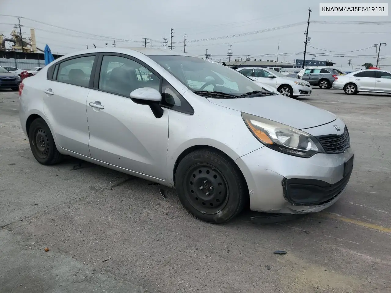 2014 Kia Rio Lx VIN: KNADM4A35E6419131 Lot: 61448785