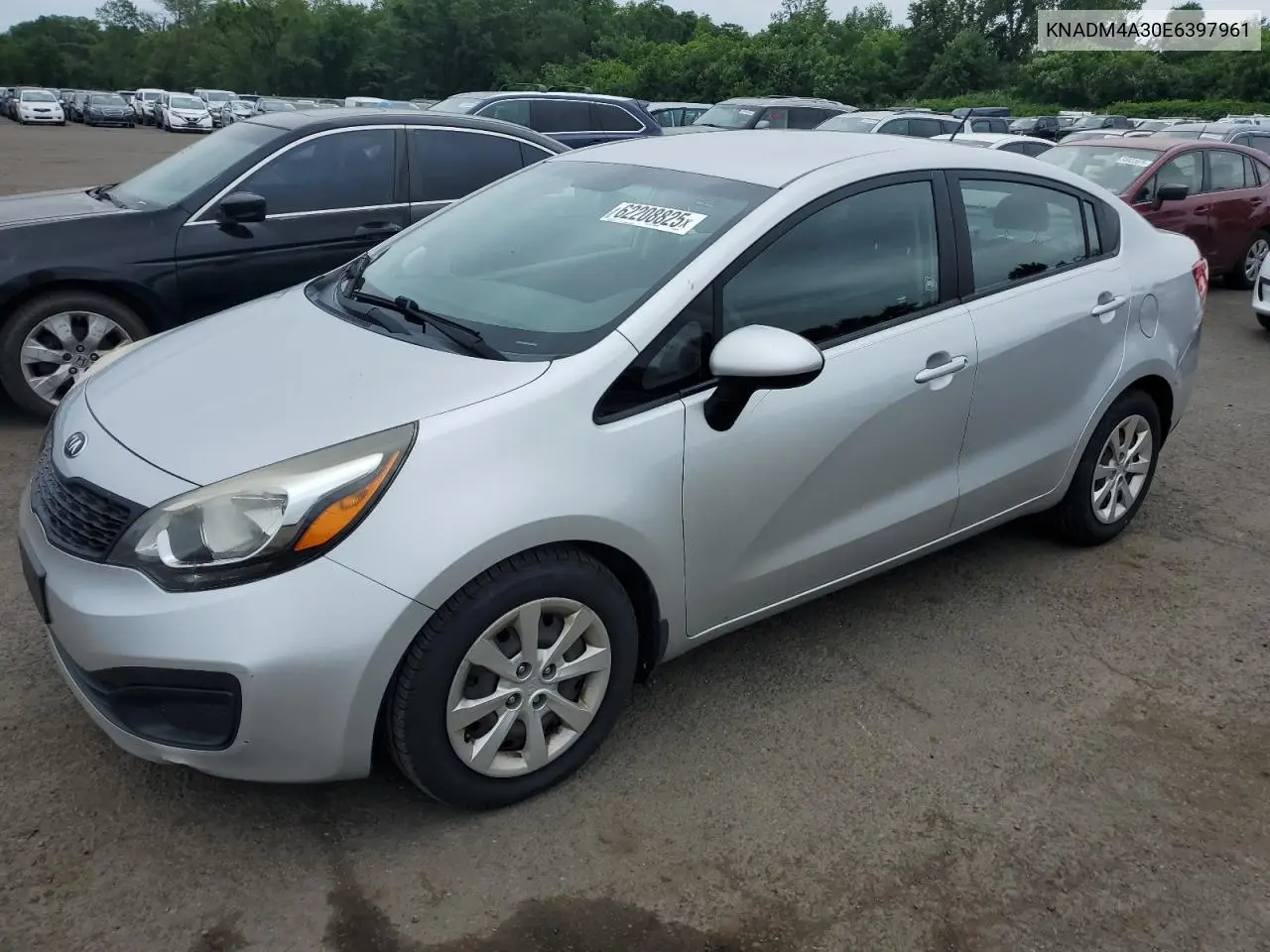 2014 Kia Rio Lx VIN: KNADM4A30E6397961 Lot: 62208825