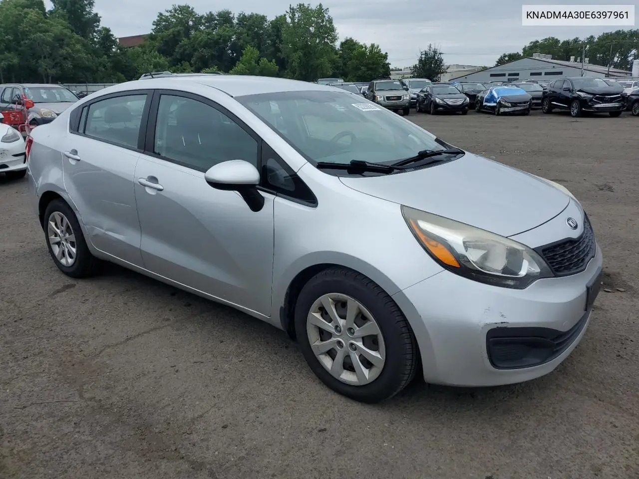 2014 Kia Rio Lx VIN: KNADM4A30E6397961 Lot: 62208825