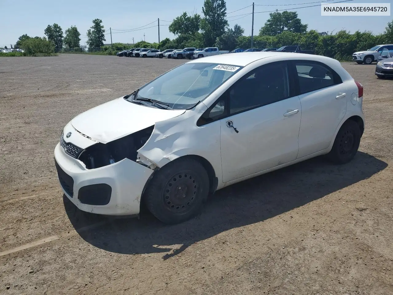 2014 Kia Rio Lx VIN: KNADM5A35E6945720 Lot: 62648235