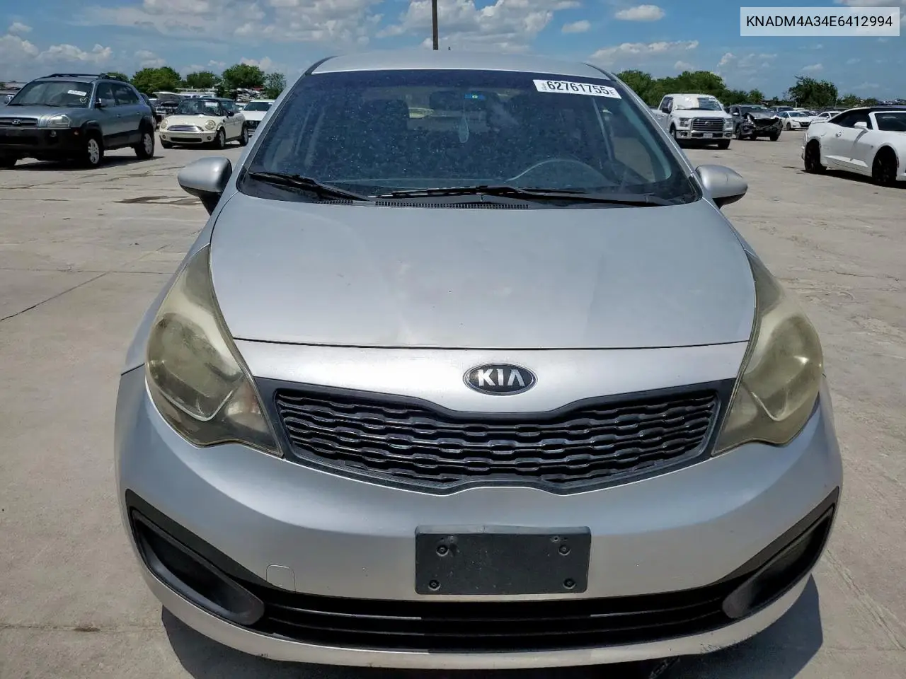 2014 Kia Rio Lx VIN: KNADM4A34E6412994 Lot: 62761755