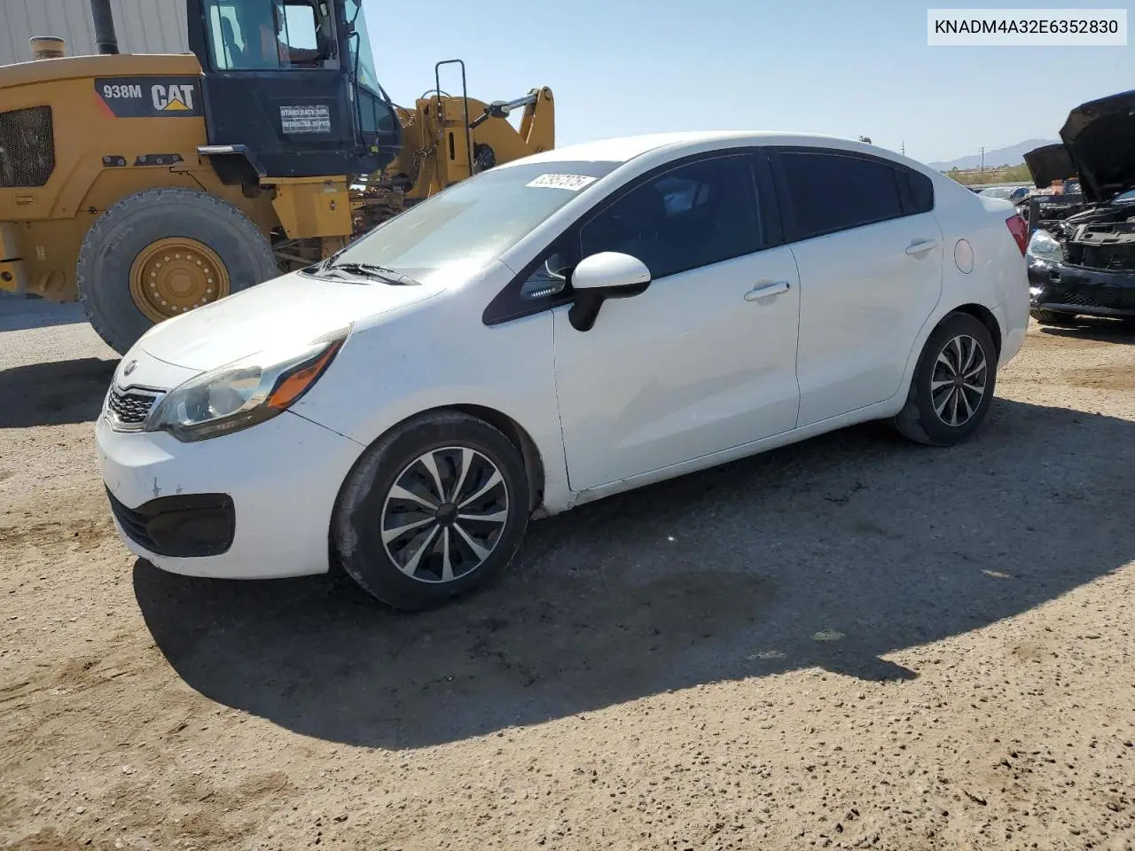 2014 Kia Rio Lx VIN: KNADM4A32E6352830 Lot: 62957375