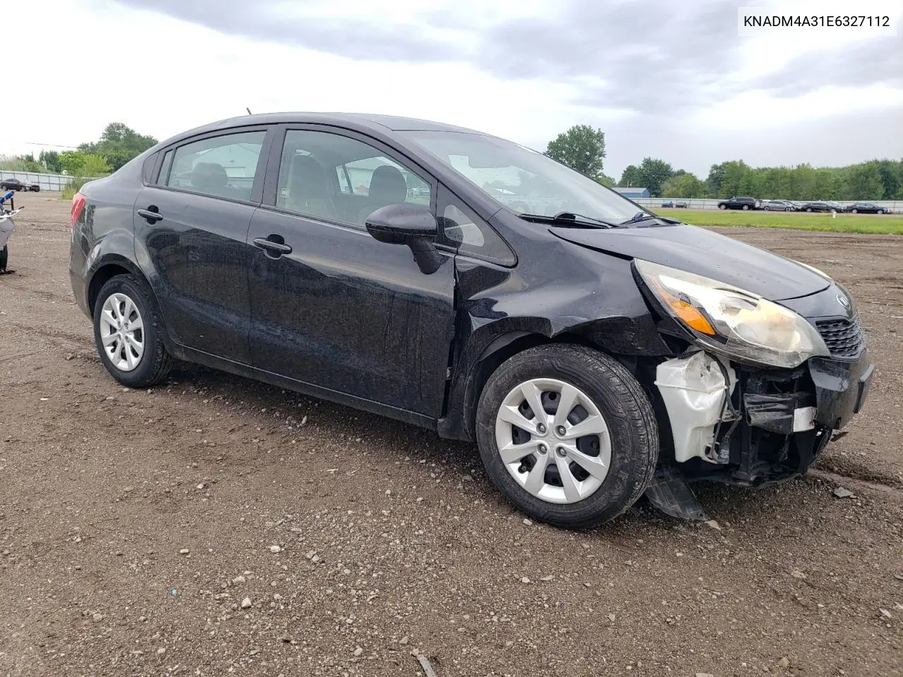 2014 Kia Rio Lx VIN: KNADM4A31E6327112 Lot: 63086165