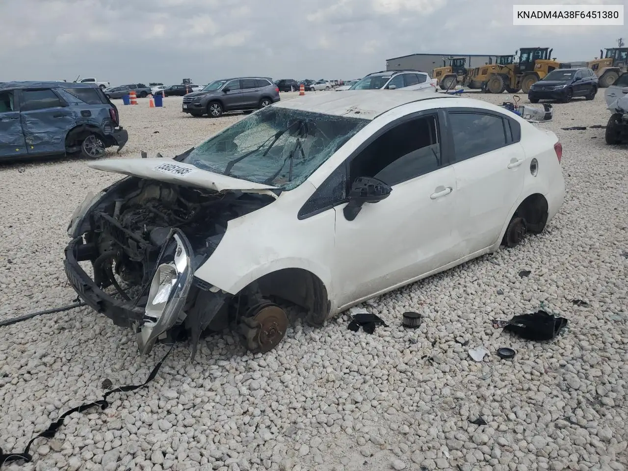 2015 Kia Rio Lx VIN: KNADM4A38F6451380 Lot: 55051485