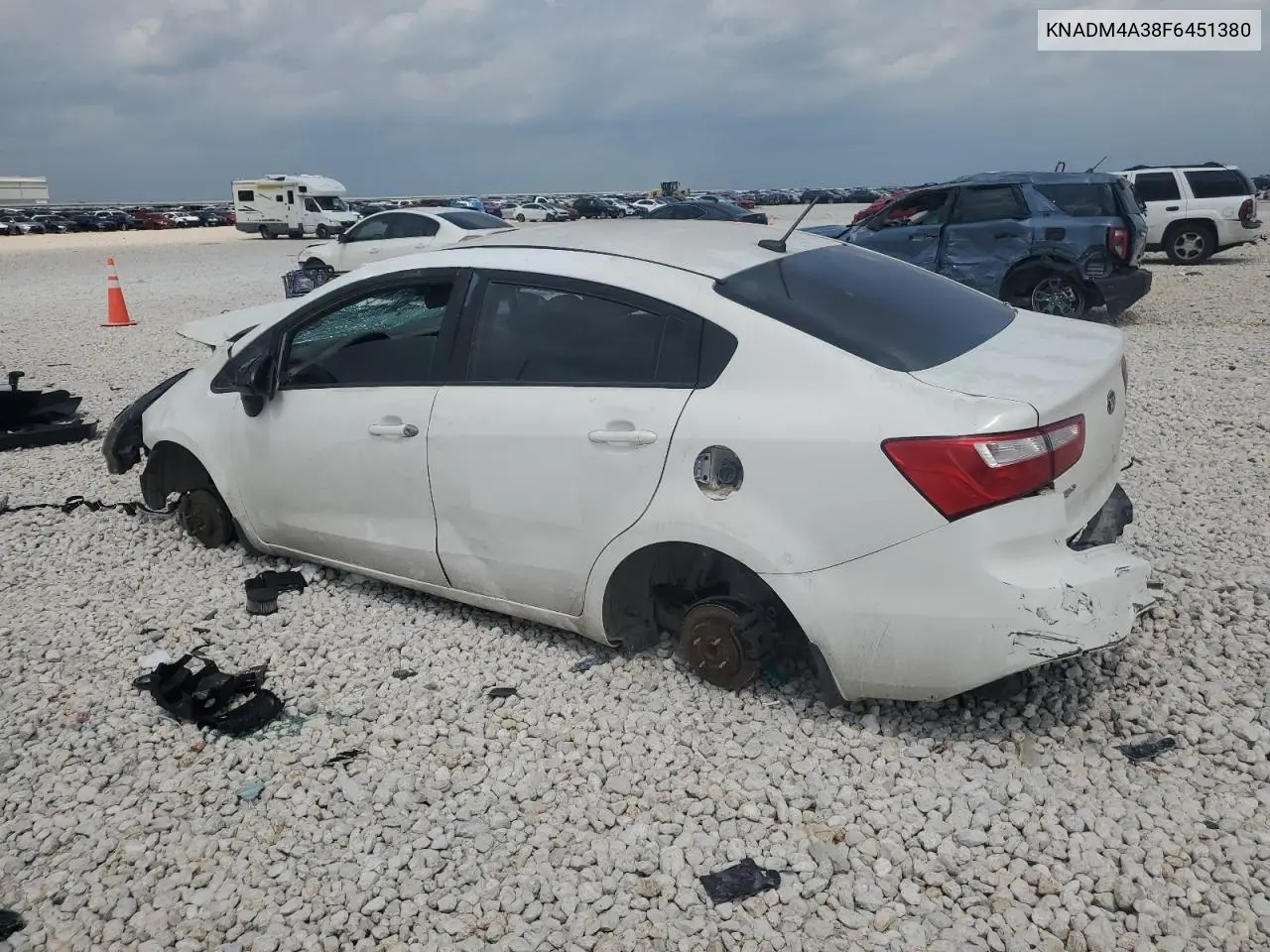 2015 Kia Rio Lx VIN: KNADM4A38F6451380 Lot: 55051485