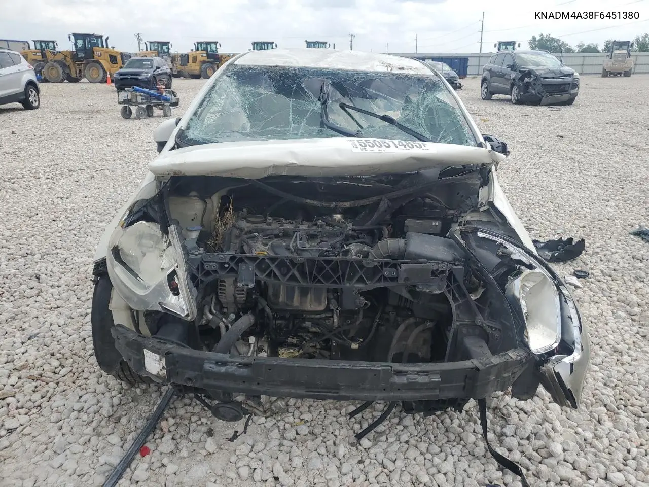 2015 Kia Rio Lx VIN: KNADM4A38F6451380 Lot: 55051485