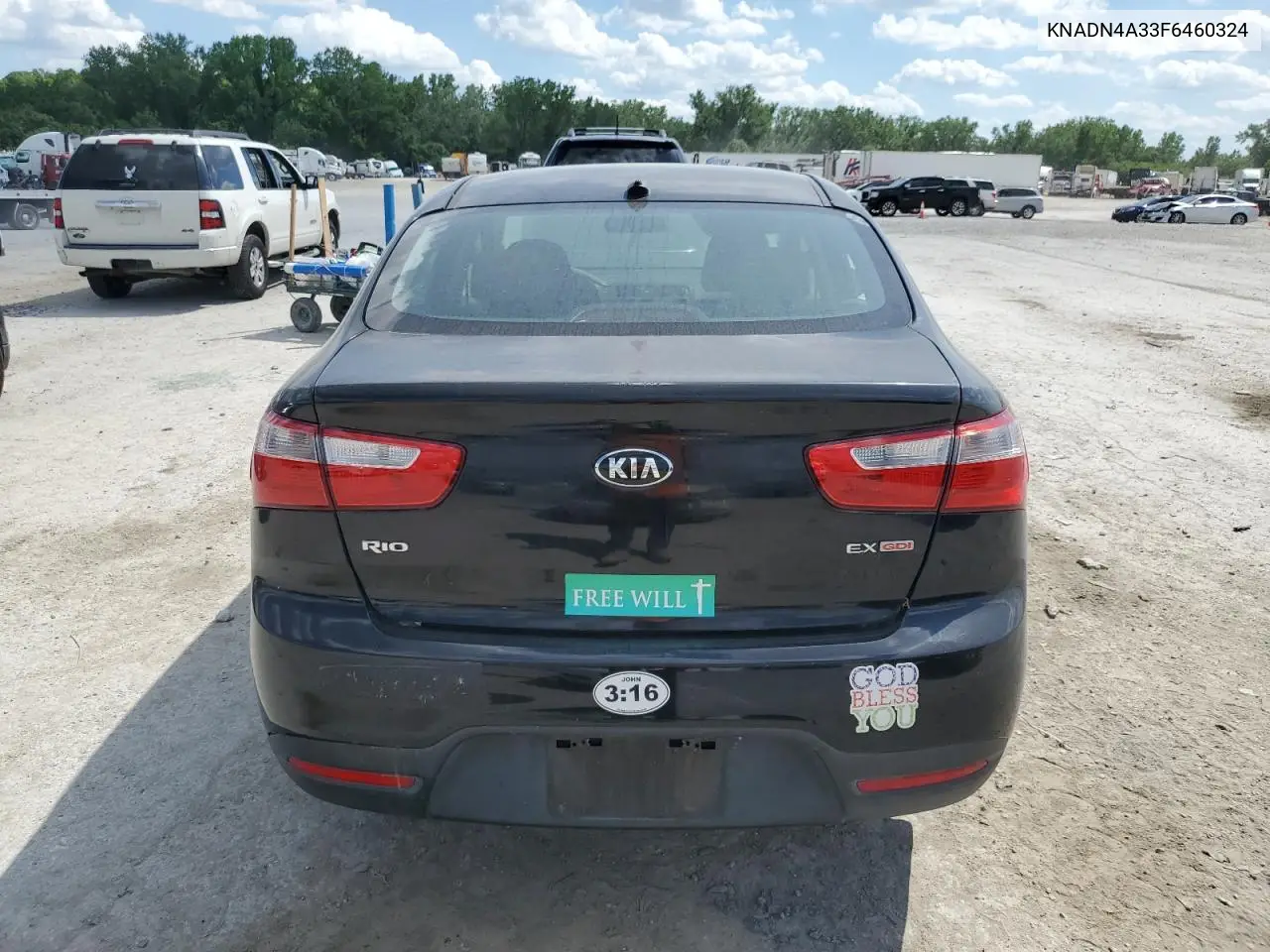 2015 Kia Rio Ex VIN: KNADN4A33F6460324 Lot: 57027635