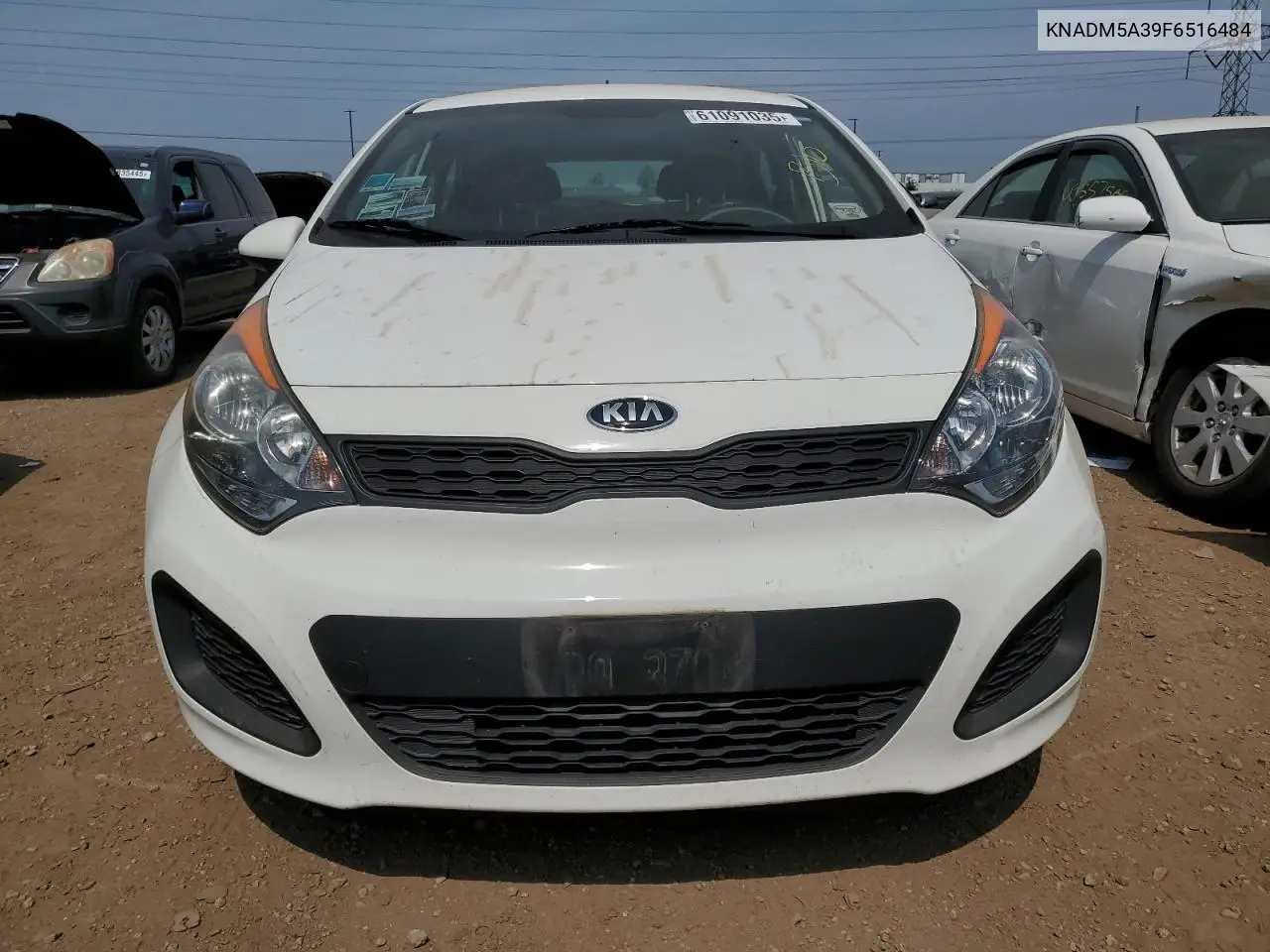 2015 Kia Rio Lx VIN: KNADM5A39F6516484 Lot: 61091035