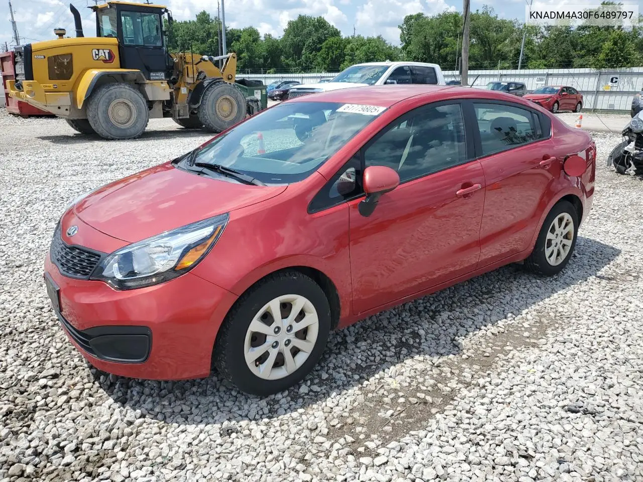 2015 Kia Rio Lx VIN: KNADM4A30F6489797 Lot: 61779805