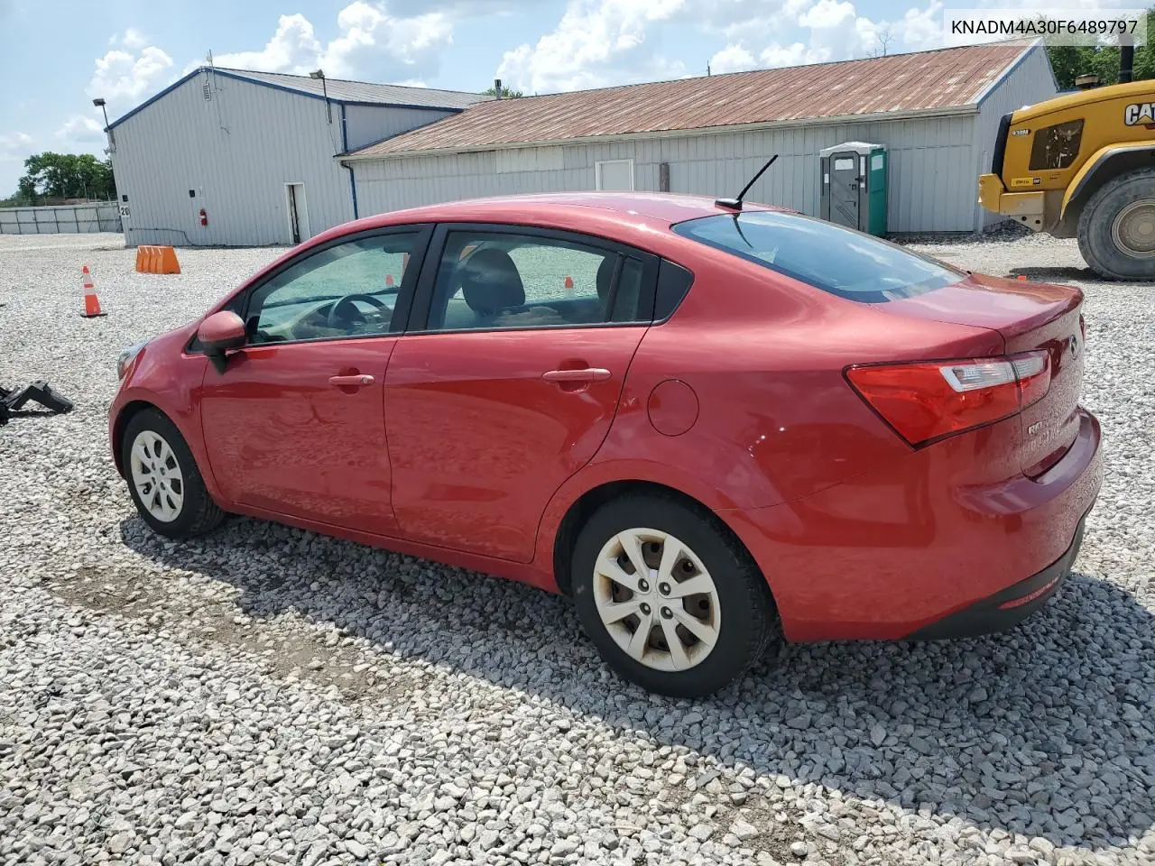 2015 Kia Rio Lx VIN: KNADM4A30F6489797 Lot: 61779805