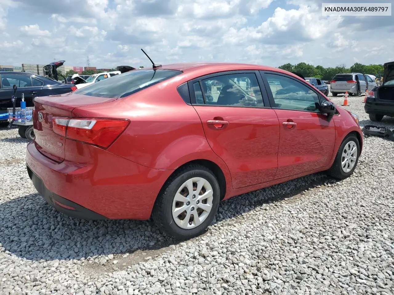 2015 Kia Rio Lx VIN: KNADM4A30F6489797 Lot: 61779805