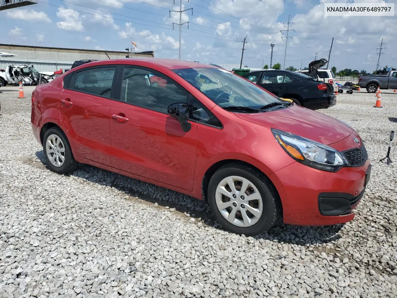 2015 Kia Rio Lx VIN: KNADM4A30F6489797 Lot: 61779805