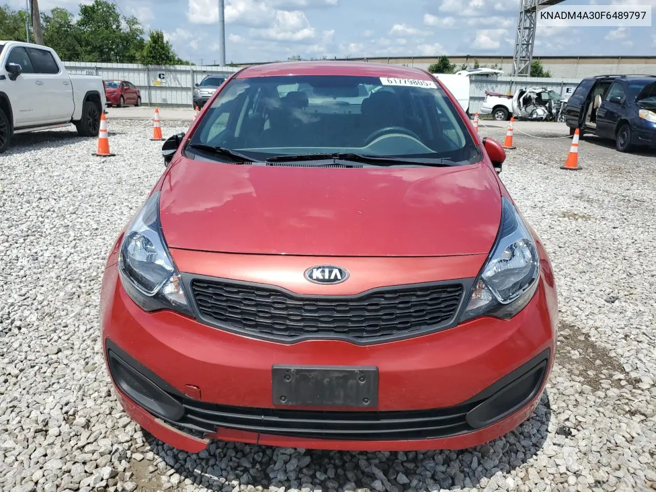 2015 Kia Rio Lx VIN: KNADM4A30F6489797 Lot: 61779805