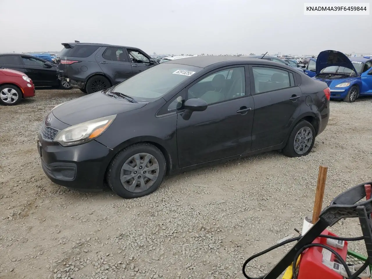2015 Kia Rio Lx VIN: KNADM4A39F6459844 Lot: 62915255