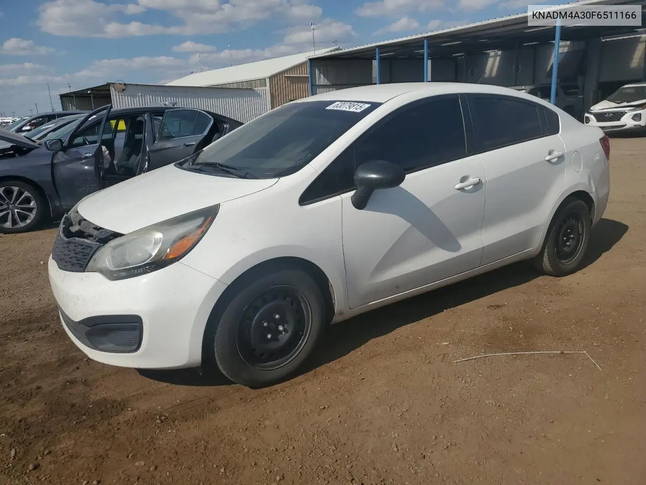 2015 Kia Rio Lx VIN: KNADM4A30F6511166 Lot: 63079815
