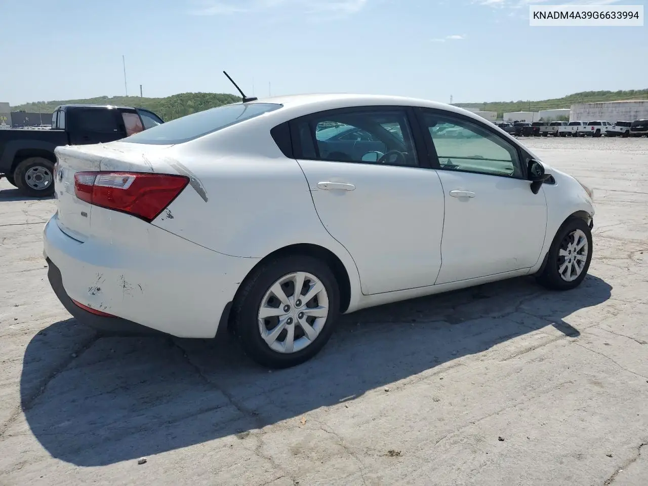 2016 Kia Rio Lx VIN: KNADM4A39G6633994 Lot: 51813455