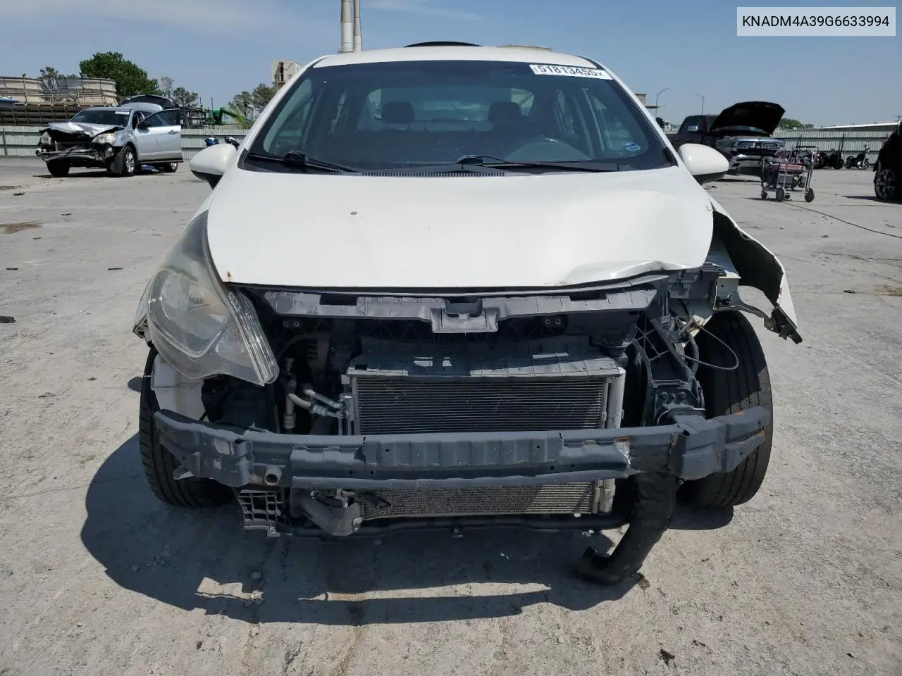 2016 Kia Rio Lx VIN: KNADM4A39G6633994 Lot: 51813455