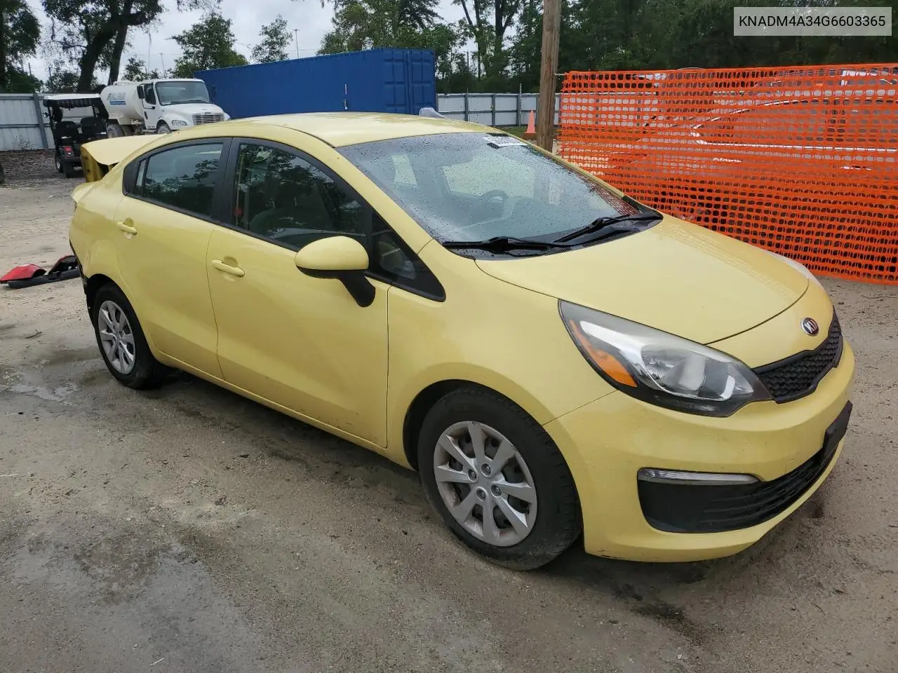 2016 Kia Rio Lx VIN: KNADM4A34G6603365 Lot: 56351075