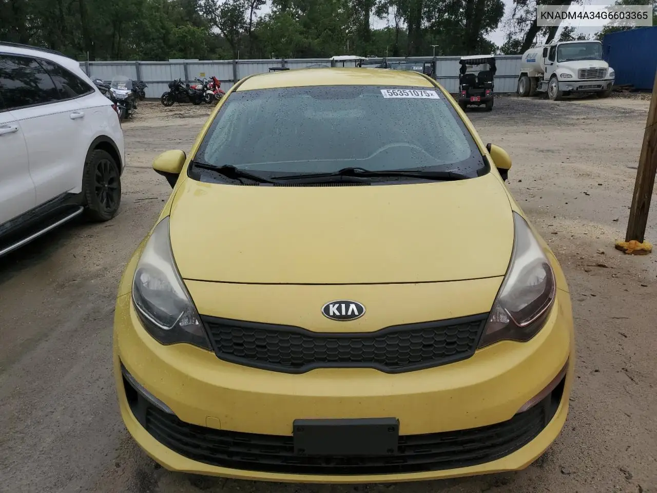 2016 Kia Rio Lx VIN: KNADM4A34G6603365 Lot: 56351075