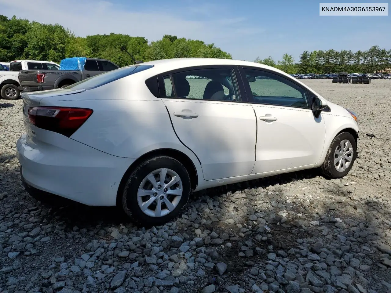 2016 Kia Rio Lx VIN: KNADM4A30G6553967 Lot: 56517265