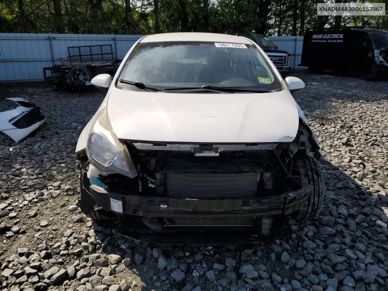 2016 Kia Rio Lx VIN: KNADM4A30G6553967 Lot: 56517265