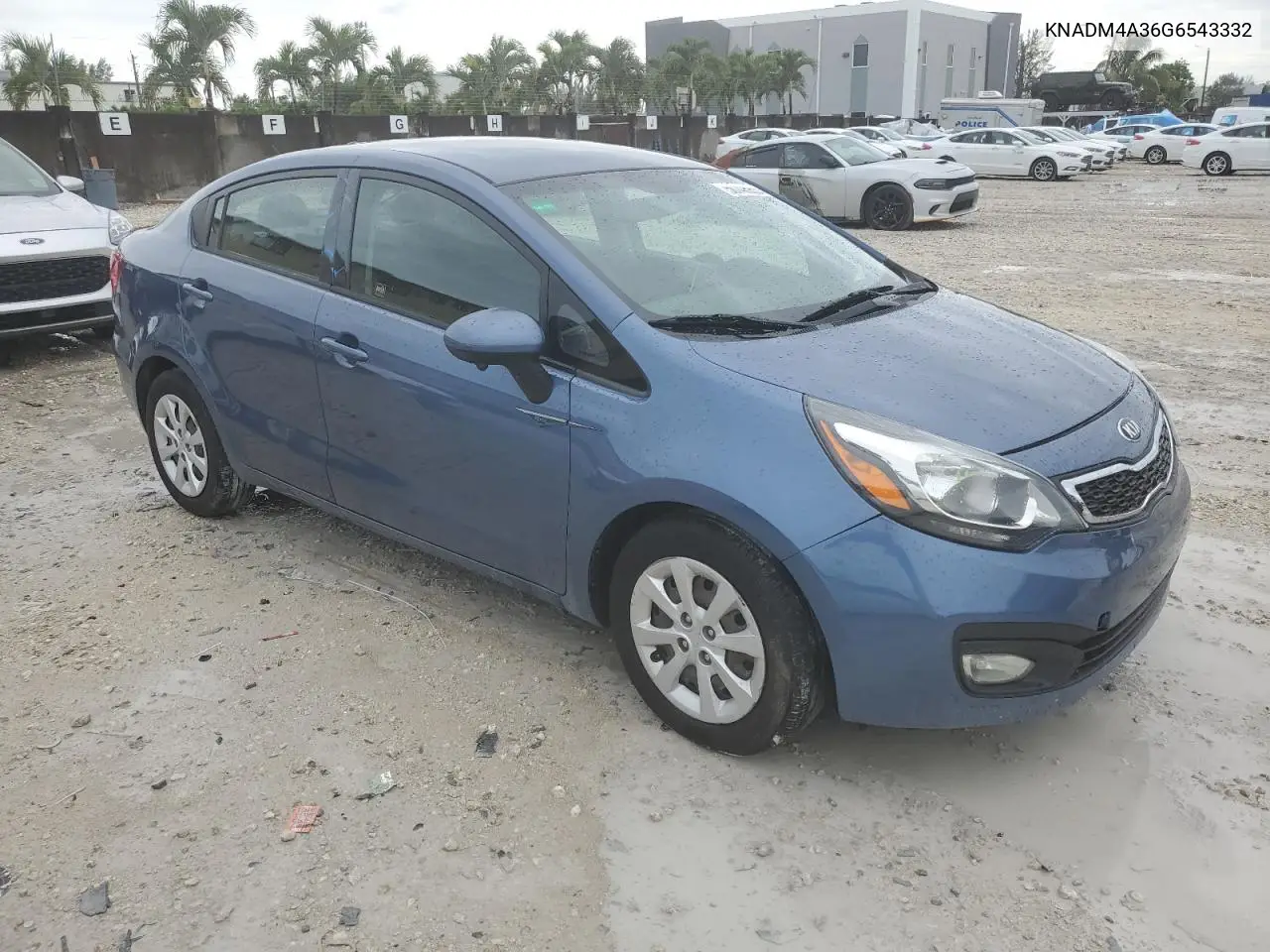 2016 Kia Rio Lx VIN: KNADM4A36G6543332 Lot: 56748955