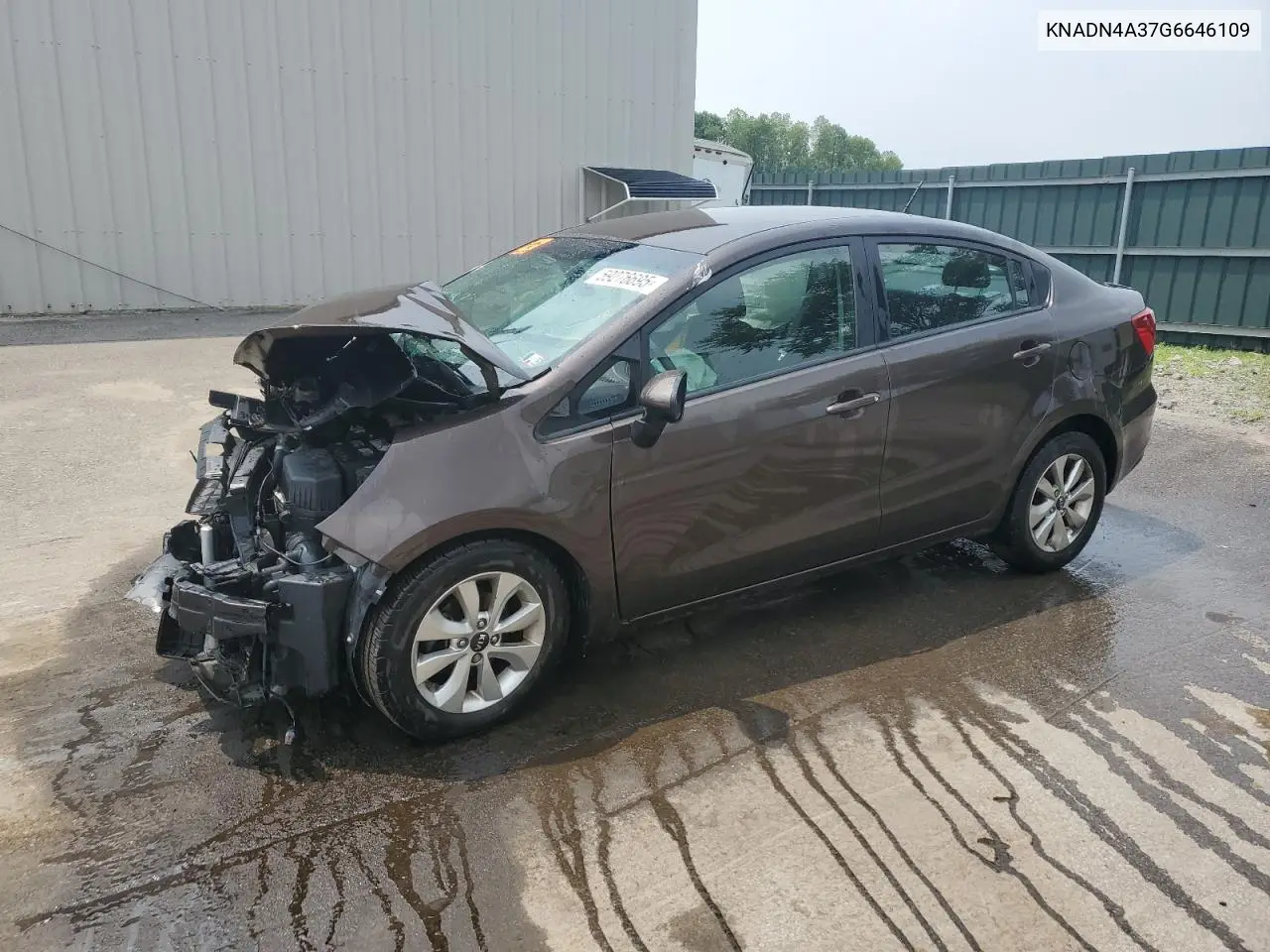2016 Kia Rio Ex VIN: KNADN4A37G6646109 Lot: 59276695